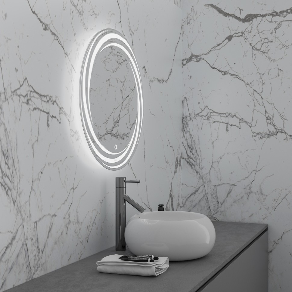 Зеркало ARMA D800 (800*800*45) LED с сенсорным выключателем