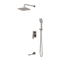 Душевая система скрытого монтажа Grossman Style 501.K35.05.120 брашированный никель,1 место