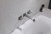 Смеситель ABBER Wasserfall AF8612NG для раковины скрытого монтажа, никель