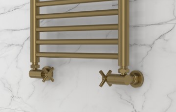 Вентиль 3D левый крест (G 1/2" НР х G 3/4" НГ)