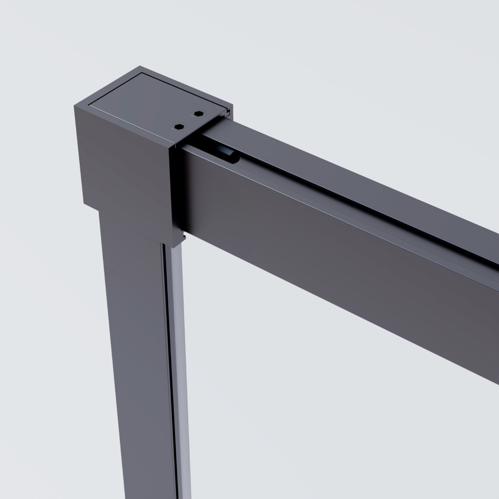 Душевой уголок Софт 2 (Soft 2) VSR-3SO28012CLGM, 1200*800, вороненая сталь, стекло прозрачное