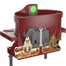 AQM8407MB Набор для комплектации ванны с изливом и термостатом с регулировкой напора, черный матовый