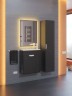 Тумба под раковину для ванной подвесная Uperwood Modul 50х21х60 см, чернаяатовая