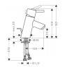 Смеситель для раковины Hansgrohe Talis S хром 32020000