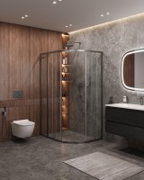 Душевой уголок CEZARES MOLVENO-RH-2-120/90-C-GM-IV