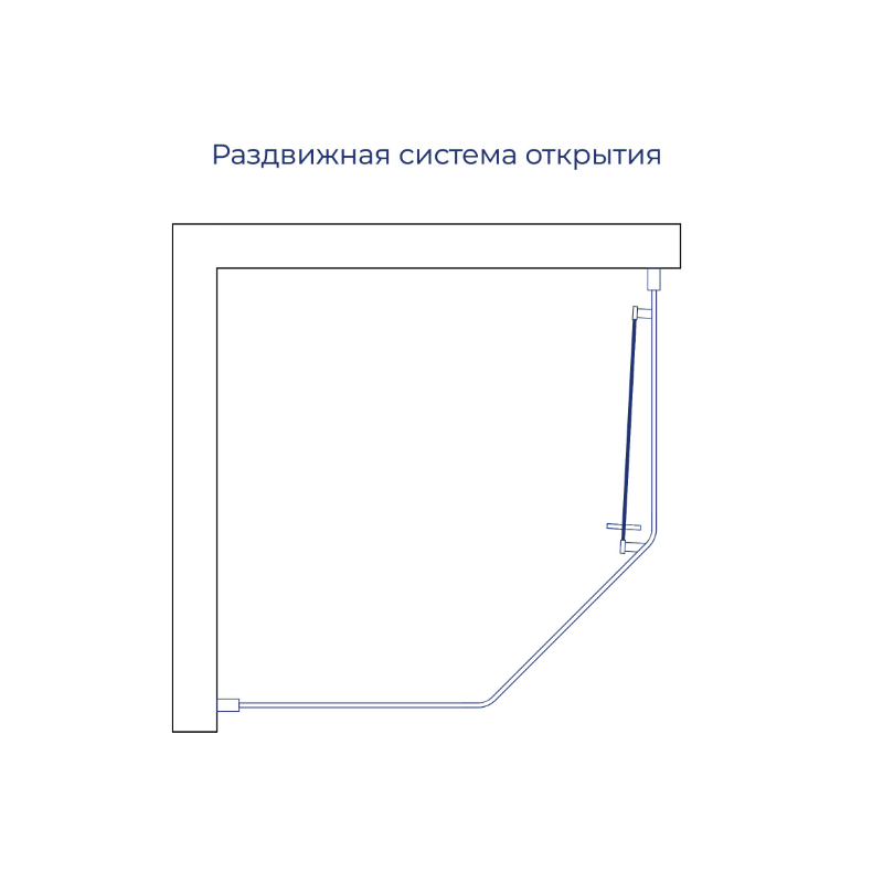 Душевой уголок стекло 6 мм, пятиугольный, форма трапеция, раздвижная дверь, RGW PA-86 NEW 900x1000 (38088690-31N)