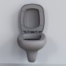 Сиденье д/унитаза Ambassador Diamond 122T20301 (толстое) СЕРОЕ МАТОВОЕ