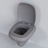 Сиденье д/унитаза Ambassador Diamond 122T20301 (толстое) СЕРОЕ МАТОВОЕ