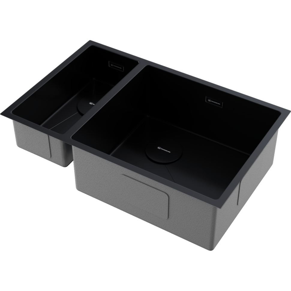 Кухонная мойка Omoikiri Taki 69-2-U/IF-R Side-GB нерж. сталь/графит