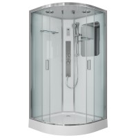 Душевая кабина Niagara Premium NG-6002-01G (100х100х210) низкий поддон(16 см),стекло прозрачное,4 места