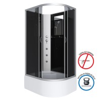 Душевая кабина Niagara Classic NG-2510-14LBKG (120х80х200) высокий поддон(40см),стекло тонированное,4 места