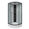 Душевая кабина Niagara Classic NG-6701-14F (90х90х215) средний поддон(26см),черный,стекло прозрачное,4 места