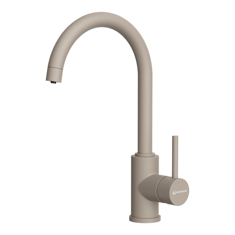 Смеситель для кухни Omoikiri Shinagawa 2 Plus-SA латунь/бежевый
