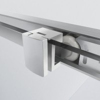 Душевой уголок Garda VSS-1G8090CLBN, 900*800, брашированный никель, стекло прозрачное