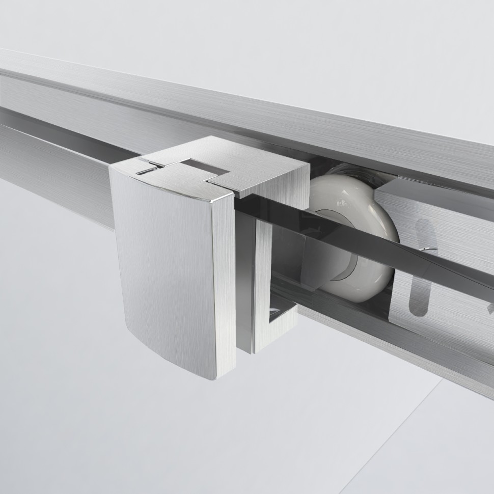 Душевой уголок Garda VSS-1G8090CLBN, 900*800, брашированный никель, стекло прозрачное