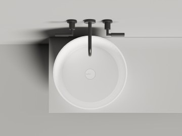 Раковина накладная ARMONIA 04 покраска по RAL полностью 460х460х450 S-Sense Глянцевое