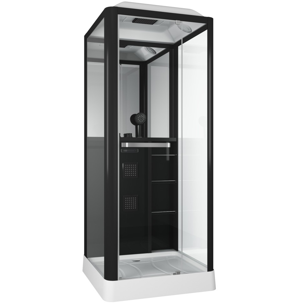 Душевая кабина Grossman Alba GR221 (90x90x225) дверь распашная,3 места