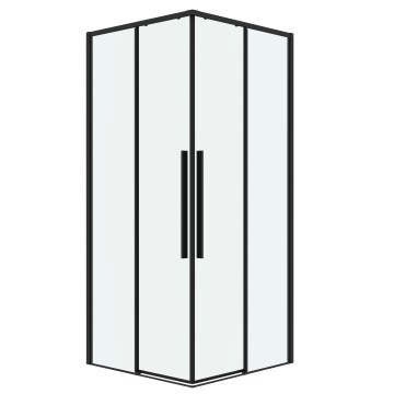 Душевое ограждение Grossman Galaxy 300.K33.01.9090.21.00 (90х90х195) квадрат,раздвижная,черный матовый,стекло прозрачное, 1 место
