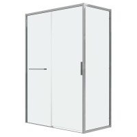 Душевое ограждение Grossman Style 100.K33.05.100.10.00-200.K33.05.80.10.00 (100х80х195) раздвижная,хром,стекло прозрачное,2 места