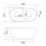 Ванна отдельностоящая Grossman Classic GR-2602 (160x80x59),1 место