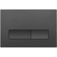 Кнопка смыва Veconi FLUSH V1, чёрный матовый