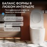 Унитаз ABBER Bequem AC1115P приставной белый с импульсным смывом