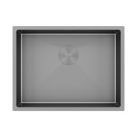 Мойка нерж. сталь NEXT 58 UNI, PM215844-GM-M, матовая вороненая сталь, 580х440мм, Paulmark 1,2мм