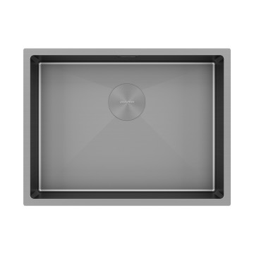 Мойка нерж. сталь NEXT 58 UNI, PM215844-GM-M, матовая вороненая сталь, 580х440мм, Paulmark 1,2мм