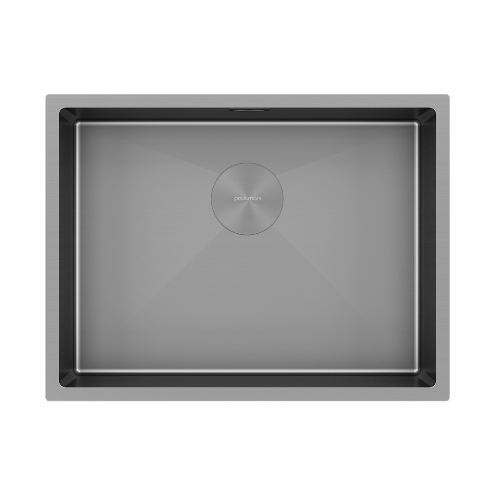 Мойка нерж. сталь NEXT 58 UNI, PM215844-GM-M, матовая вороненая сталь, 580х440мм, Paulmark 1,2мм