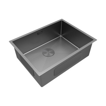 Мойка нерж. сталь NEXT 58 UNI, PM215844-GM-M, матовая вороненая сталь, 580х440мм, Paulmark 1,2мм