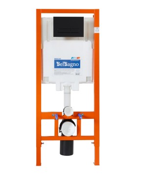 Кнопка смыва BelBagno MARMI BB012-MR-NERO.M, цвет-черный матовый Tocco Morbido