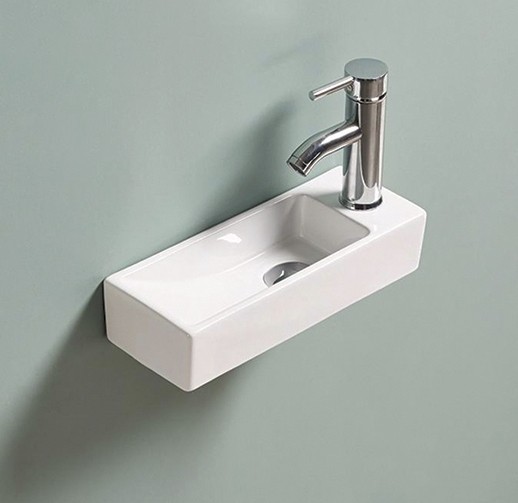 Раковина Gid N9271L 61128L подвесная белая 38x14.5x8