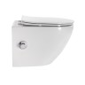 Унитаз подвесной с сиденьем, функцией биде и смесителем BelBagno UNO BB3105CHR-BS/SC