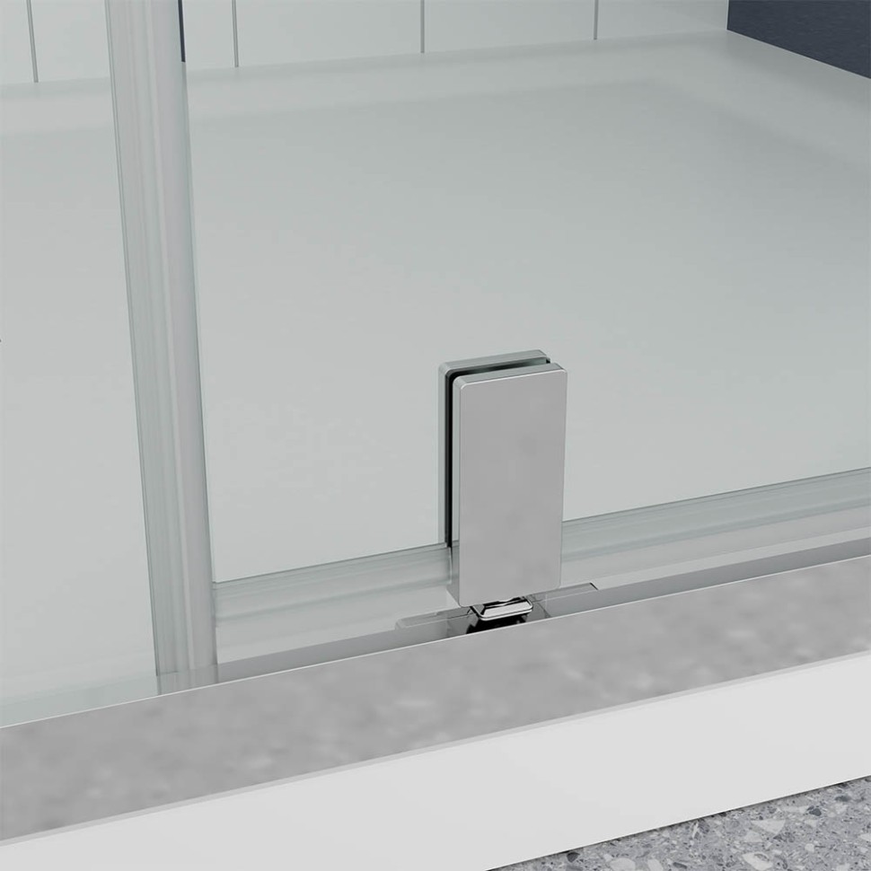 Душевой угол Veconi Ottimo P20SP CH, 1200х1000х1900 хром, стекло прозрачное