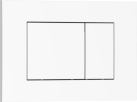 Кнопка смыва IBERICA BLANCA ESTI-S ABS-пластик, белый глянцевый (IB.B085.001.000)