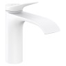 Смеситель для раковины Hansgrohe Vivenis со сливным гарнитуром 75020700, белый матовый
