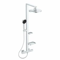 Душевая система ALU+ с термостатом Ideal Standard Silver (серебро)