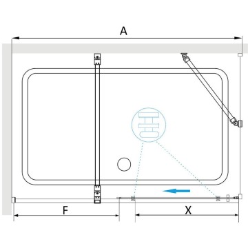 Душевой уголок RGW 100х100х195 см TO-48B TO-18B + Z-18B Прямоуг., Чёрный, Прозрачное, 6 мм Easy Clean (41074810-14)