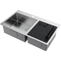 Кухонная мойка Omoikiri Akisame 86-2 Side-IN нерж. сталь/нержавеющая сталь