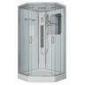 Душевая кабина Niagara Premium NG-6002-01GD (100х100х220) низкий поддон(16 см),стекло прозрачное,4 места