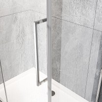 Душевой угол Veconi Rovigo RV-033R, 900х700х1950 хром, стекло дождь