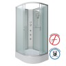 Душевая кабина Niagara Classic NG-33184-14LBKG (110х80х200) средний поддон(26см),стекло матовое,4 места
