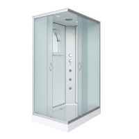 Душевая кабина Niagara Classic NG-43085-14QG (100х80х215) низкий поддон(13см),стекло матовое,3 места
