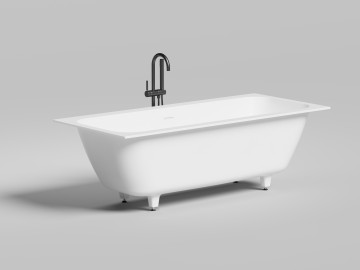 Ванна встраиваемая ORLANDA AXIS KIT 180x80 S-Stone Матовое