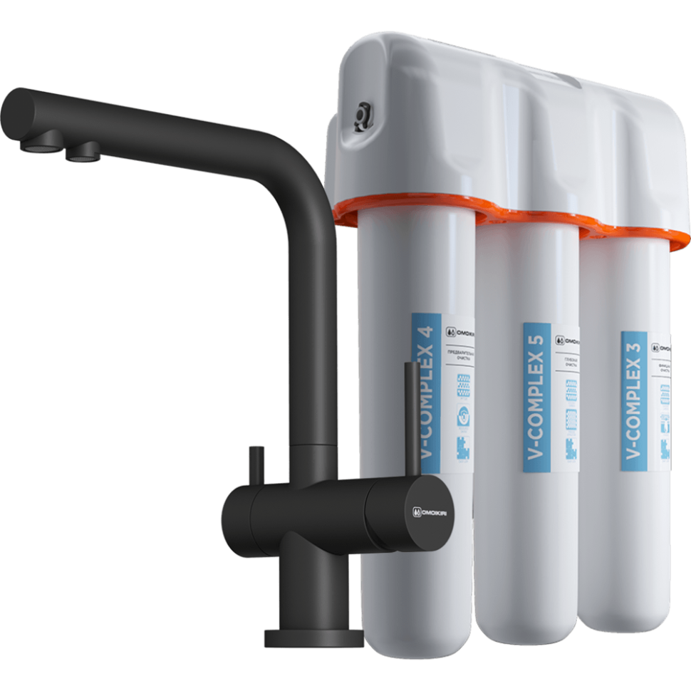 Комплект смеситель+фильтр Nagano-BL-P + Pure drop Lite