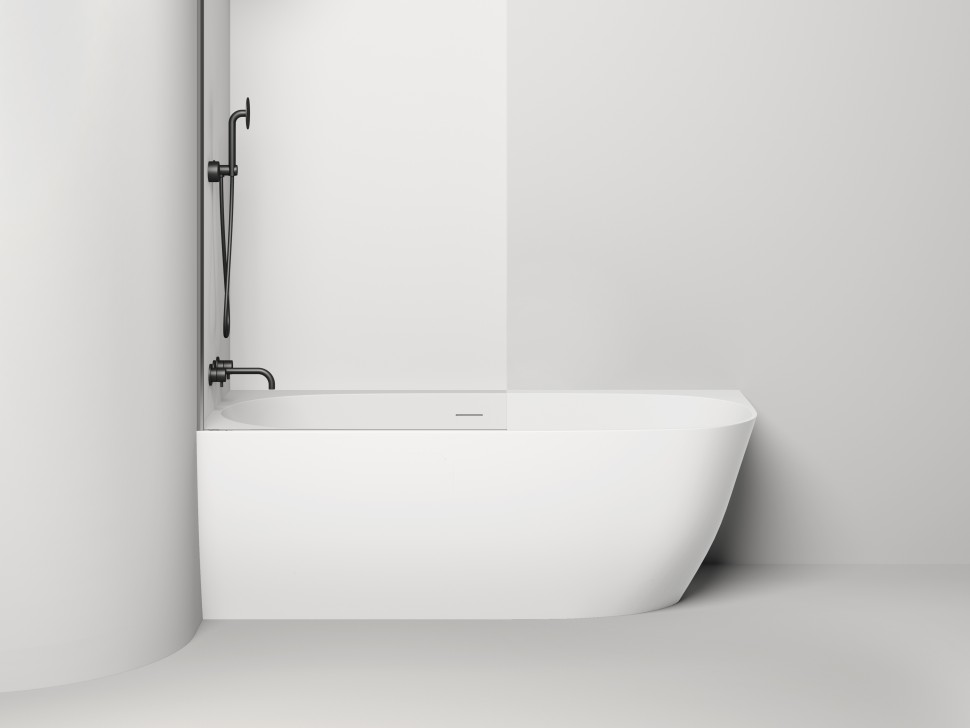 Ванна пристенная угловая SOFIA CORNER L 170x85   покраска по RAL полностью S-Sense Глянцевое