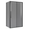 Душевое ограждение Niagara Nova NG-85-12TB-TB100-34 (120х100х195) прямоугольник,черный матовый,дверь раздвижная,стекло тонированное,2 места