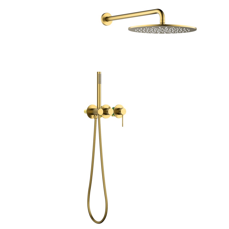 Душевая система встроенная Timo Saona SX-2349/20SM золото шлифованное