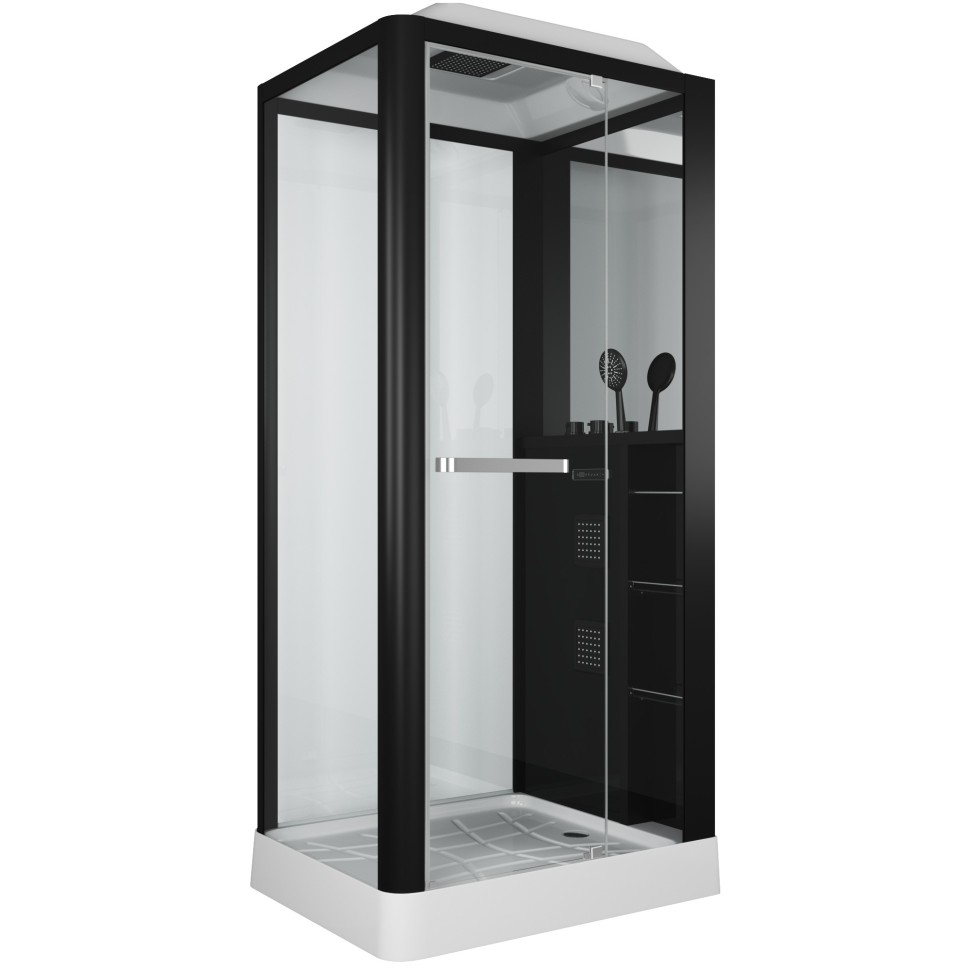 Душевая кабина Grossman Alba GR222 (80x100x225) дверь распашная,3 места