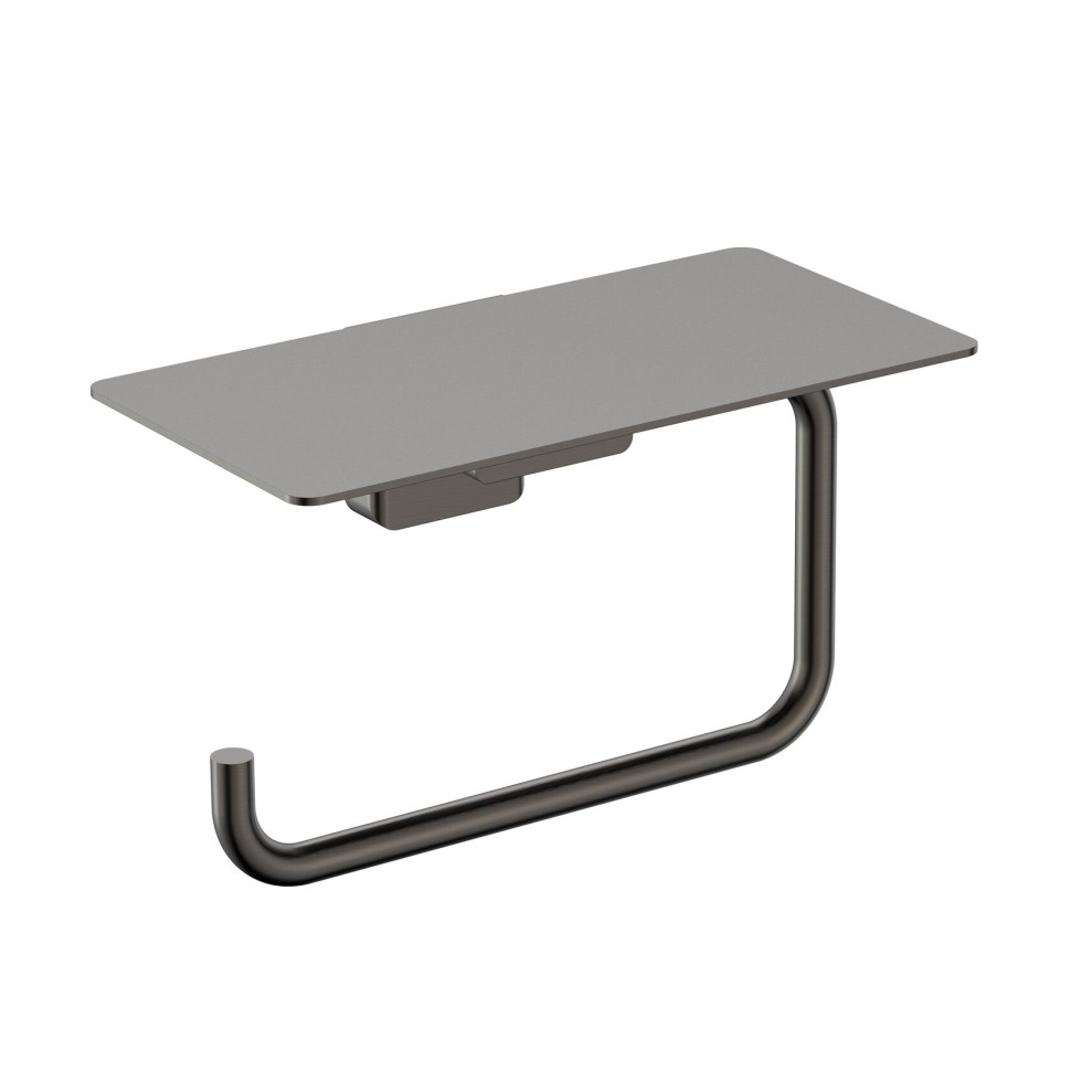 AQM7307GM Tivoli Держатель туалетной бумаги с полкой, металл